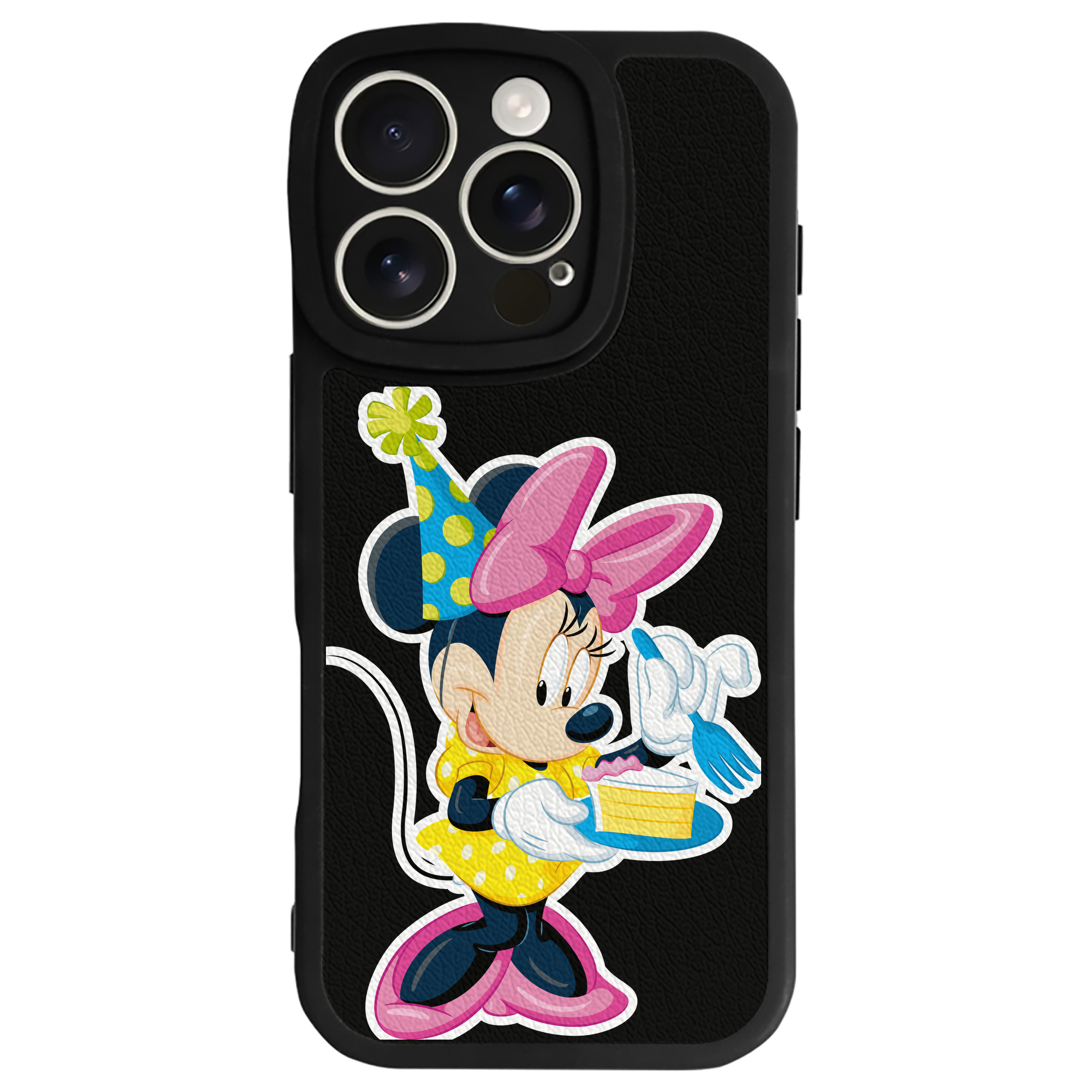 （画像用） ミッキーマウス Mickey Mouse 【iPhone 16シリーズ対応】シリコンスマホケース（レザー調） 材質：シリコン